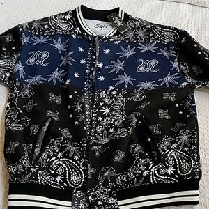 Blue paisley jacket